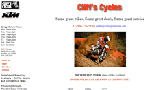 Desktop Screenshot of cliffscycles.com